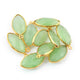 10 Pcs Green Chalcedony 24k Gold Plated Faceted Marquise  Shape Pendant Single Bali - 24mmx11mm -PC476 - Tucson Beads