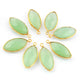 10 Pcs Green Chalcedony 24k Gold Plated Faceted Marquise  Shape Pendant Single Bali - 24mmx11mm -PC476 - Tucson Beads