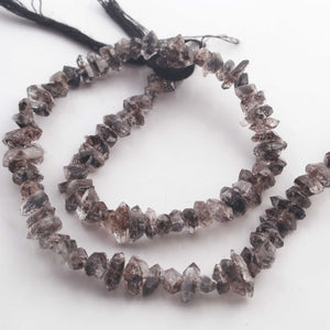 1 Strand AAA Clear Herkimer Diamond Nuggets,  Center Drilled Beads -  3mmx5mm-5mmx19mm 16 inches BR133 - Tucson Beads
