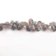 1 Strand Labradorite Faceted  Briolettes - Labradorite Pear Drop Beads 10mmx8mm-16mmx10mm 9 Inches BR132 - Tucson Beads