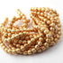 5 Strands 24k Gold Plated Copper Balls, Designer Beads, Casting Balls Jewelry Making Tools, 8mm, 8 Inches, gpc951