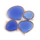 5 Pcs Mix Stone Faceted Assorted Shape 24k Gold Plated Connector/Pendant  -44mmx17mm-27mmx21mm-PC776 - Tucson Beads