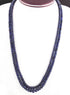 465. Ct 2 Strands Of Genuine Blue Sapphire Necklace - Smooth Rondelle Beads - Rare & Natural Sapphire Necklace - Stunning Elegant Necklace - SPB0159