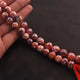 1 Strand Carnelian Silver Coated Faceted Balls - Round  Ball Beads 7mm-9mm 9 Inches  BR153 - Tucson Beads