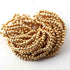 5 Strands  Gold Plated Plain Copper Balls, Plain Copper Small Beads, Jewelry Making Supplies, 5mm, 7.5 inches, Bulk Lot GPC595