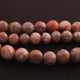 1 Long Strand Peach Jasper  Faceted Ball Beads- Roundel ball Beads 9mm-10mm 8 Inches BR159 - Tucson Beads