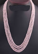315.Ct 4 Strands Of Morganite Necklace - Faceted Rondelle Beads - Stunning Elegant Necklace - 2mm-5mm-17 inch SPB0142 - Tucson Beads