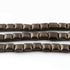 2 Strands AAA Quality Rectangle Scratch Bar Beads, Black Copper Beads - Rectangle Scratch Bar Beads 10mm 8 inche GPC268