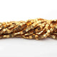 1 Strands Gold Plated Designer Copper Square Shape Beads,diamond cut Copper Beads,Jewelry Making Supplies 5mm 8 inches BulkLot GPC577 - Tucson Beads