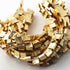 1 Strands Gold Plated Designer Copper Square Shape Beads,diamond cut Copper Beads,Jewelry Making Supplies 8mmX8mm 17 inches BulkLot GPC581