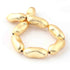 8 Pcs Fine Quality Designer Copper Beads 24K Gold Plated Over Copper - Fancy Beads 26mmx11mm   GPC341
