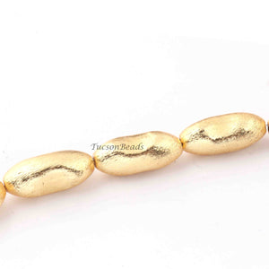 8 Pcs Fine Quality Designer Copper Beads 24K Gold Plated Over Copper - Fancy Beads 26mmx11mm   GPC341 - Tucson Beads