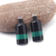 Matched Pairs Natural Black Onyx , Green Onyx Joined Smooth Bottle Shape Loose Gemstone  27mmx11mm-BG034 - Tucson Beads