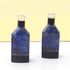 Matched Pairs Natural Lapis ,Black Onyx Joined Smooth Bottle Shape Loose Gemstone  25mmx10mm BG044
