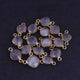35 Pcs Mix Stone Faceted Assorted Shape 24k Gold Plated Connector  -17mmx10mm-PC779 - Tucson Beads