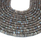1  Strand Natural Labradorite Faceted Rondelles -Brilliant Quality  Blue Flashy Labradorite Rondelle - 4mm -5mm-15.5 Inches SPB - Tucson Beads