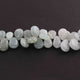 1  Long Strand Prahnite Smooth Briolettes - Pear Shape Briolettes -10mmx9mm-23mmx17mm -10 Inches BR2316 - Tucson Beads
