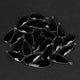 9 Pcs Black Onyx Faceted Dagger Shape 925 Sterling Silver Pendant 31mmx13mm  SS884 - Tucson Beads