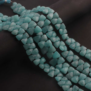 1  Strand Amazonite Faceted Briolettes  - Trillion  Shape Briolettes - 9mmx8mm-7mmx6mm - 8 Inches - BR02924 - Tucson Beads