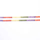 5 Strands Multi Zircon Faceted Rondelles- Finest Quality Zircon Rondelles Beads 3mm 13 inch strand RB331 - Tucson Beads