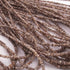 1 Long Strand Brown Lb Coated  Diamond  Nuggets- Raw Diamond Chips Nuggets Center Drill  Beads - 16 Inch Long BR0959