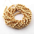 5 Strands Gold Plated Designer Copper Beads, Casting Copper Beads, Jewelry Making Supplies 6mmX4mm 8 inches GPC379