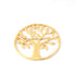 2 Pcs Gold Plated Designer Tree Pendant Round ,Casting Copper,Jewelry Making Supplies 55mm  GPC350