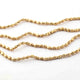 5 Strands Gold Plated Designer Copper Beads, Casting Copper Beads, Jewelry Making Supplies 6mmX4mm 8 inches GPC379 - Tucson Beads