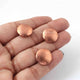 1 Strand Rose Gold Plated Copper Coin Beads, Round Beads, Jewelry Making Tools, 15mm 9 Inches, GPC029 - Tucson Beads