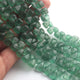 1  Strand Green  Strawberry Faceted Briolettes -Trillion Shape Briolettes - 6mmx9mm - 8-Inches br02921 - Tucson Beads