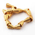 1 Strands Gold Plated Designer Copper Cone Shape Beads, Casting Copper Beads, Jewelry Making Supplies 13mmx11mm 8 inches  GPC647