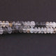 1 Long Strand Black Rutile Faceted Rondelles - Gemstone Rondelles  7mm-9mm 9 Inches BR2092 - Tucson Beads