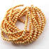 5 Strand Gold Plated Designer Copper Balls,Casting Copper Balls,Jewelry Making Supplies- 4 mm-8 inches Bulk Lot GPC635