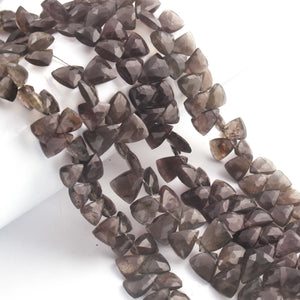 1 Strand Cats Eye Faceted Briolettes  -Trillion  Shape Briolettes -11mmx8mm-9mmx7mm - 8 Inches-BR02935 - Tucson Beads