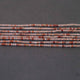 5 Strands Orange Rutile Faceted Rondelles - Orange Rutile Roundles 3mm 13  Inches RB357 - Tucson Beads
