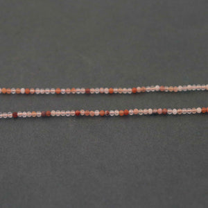 5 Strands Orange Rutile Faceted Rondelles - Orange Rutile Roundles 3mm 13  Inches RB357 - Tucson Beads