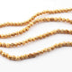 5 Strands Gold Plated Designer Copper Ball Beads, Casting Copper Beads, Jewelry Making Supplies 5mm 8 inches GPC547 - Tucson Beads