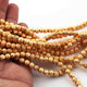 5 Strands Gold Plated Designer Copper Ball Beads, Casting Copper Beads, Jewelry Making Supplies 6mm 8 inches GPC583 - Tucson Beads