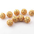 10 Pcs Gold Plated Designer Copper Balls,Casting Copper Balls,Jewelry Making Supplies 20mm  Bulk Lot GPC374
