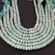1 Long Strand Green Amazonite Faceted Rondelles  -Round Shape  Rondelles - 9mm - 13 Inches BR4354 - Tucson Beads