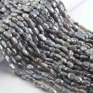 1 Strand Excellent Quality Labradorite Silver Coated Briolettes- Oval Shape Briolettes - 7mmx5mm-14mmx6mm - 12.5 Inches- BR946 - Tucson Beads