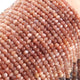 5 Strands Chocolate Moonstone Faceted Rondelles -Moonstone Rondelle Beads - 4mm 14 Inches RB096 - Tucson Beads