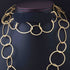 1 Necklace Top Quality 3 Feet Each 24K Gold Plated Round  With Marquise Shape Copper Link Chain - Each 18 inch GPC067