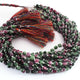 1  Long Strand Ruby Zoisite  Faceted Briolettes - Cushion Shape Briolettes  7mm -14 Inches BR02658 - Tucson Beads
