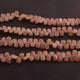 1  Strand Peach Moonstone Faceted Briolettes  - Pear Shape Briolettes - 8mm x 6mm-10mm x 8mm, 8 Inches BR02917 - Tucson Beads