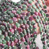 1  Long Strand Ruby Zoisite  Faceted Briolettes - Cushion Shape Briolettes  7mm -14 Inches BR02658