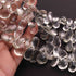 1  Strand Green Amethyst Smooth Briolettes -Pear Shape Briolettes 9mmx7mm-18mmx12mm -9 Inches BR02300