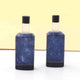 Matched Pairs  Natural Lapis ,Black Onyx Joined Smooth Bottle Shape Loose Gemstone  26mmx9mm BG015 - Tucson Beads