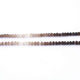 5 Long Strands Shaded Smoky Quartz Faceted Rondelles - Shaded Smoky Roundelle Beads 4mm-5mm 13.5 Inch RB297 - Tucson Beads