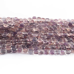 1  Long Strand Multi Flourite Faceted Briolettes - Cushion Shape Briolettes  7mm -14 Inches BR02653 - Tucson Beads